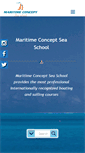 Mobile Screenshot of maritimeconcept-seaschool.com